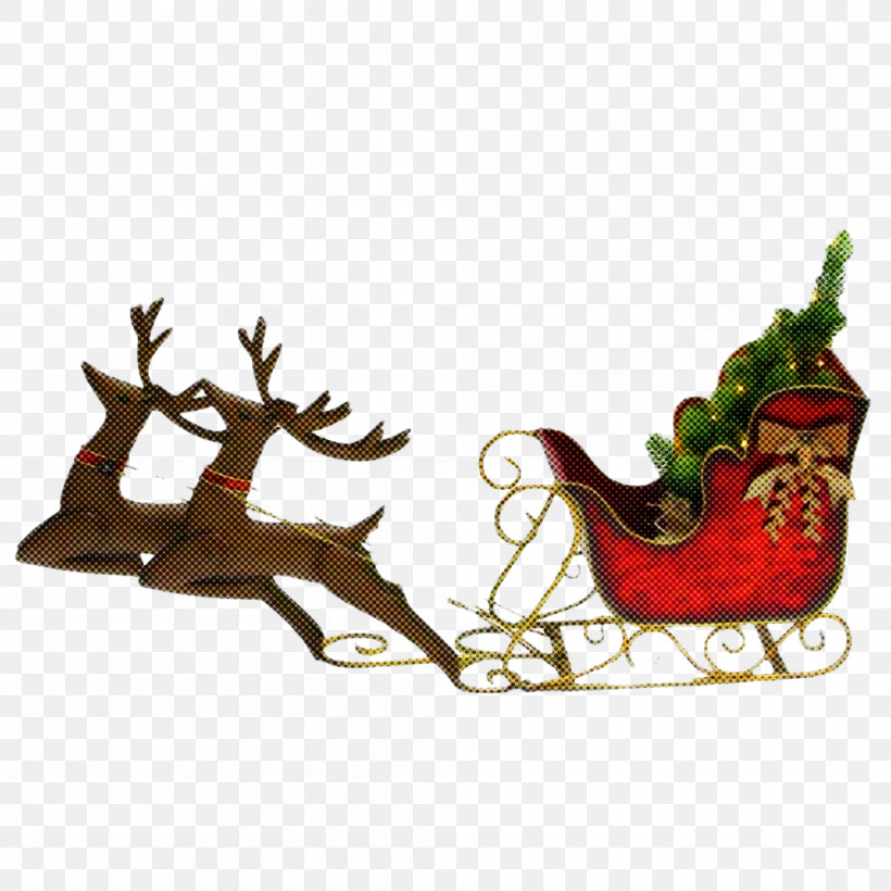 Christmas Ornament, PNG, 1000x1000px, Reindeer, Antler, Biology, Christmas Day, Christmas Ornament Download Free