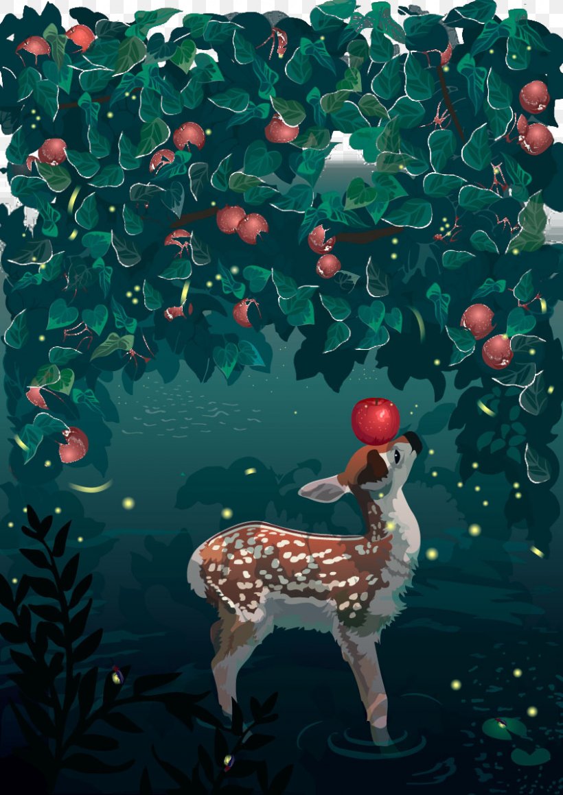 Reindeer Christmas Tree Apple, PNG, 842x1191px, Deer, Apple, Christmas, Christmas Decoration, Christmas Ornament Download Free