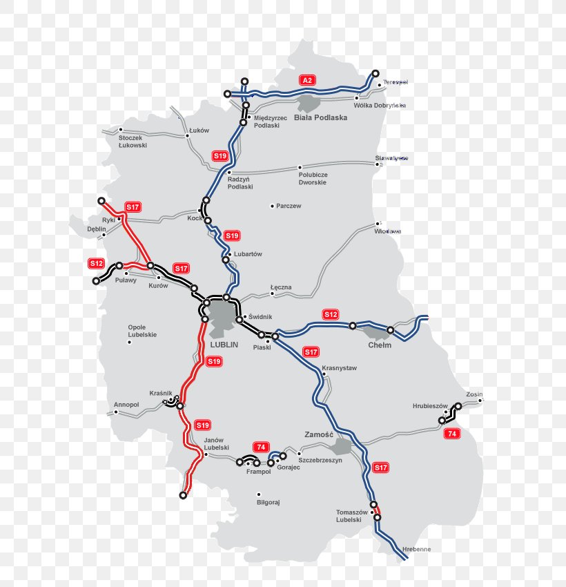 Rzeszów Lublin Via Carpatia Expressway S19 Kraśnik, PNG, 725x850px, Rzeszow, A2 Autostrada, Area, Diagram, Expressway S61 Download Free