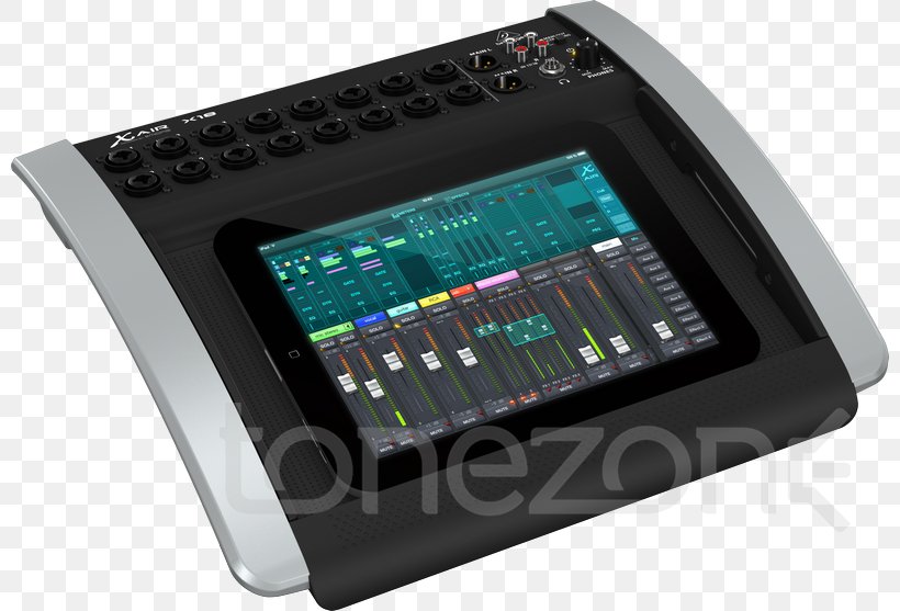 Microphone Behringer X Air X18 Behringer X Air XR18 Audio Mixers Digital Mixing Console, PNG, 800x557px, Watercolor, Cartoon, Flower, Frame, Heart Download Free