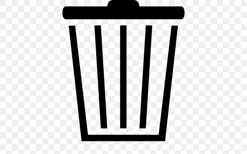 Rubbish Bins & Waste Paper Baskets Recycling Bin, PNG, 512x512px, Rubbish Bins Waste Paper Baskets, Area, Black, Black And White, Brand Download Free