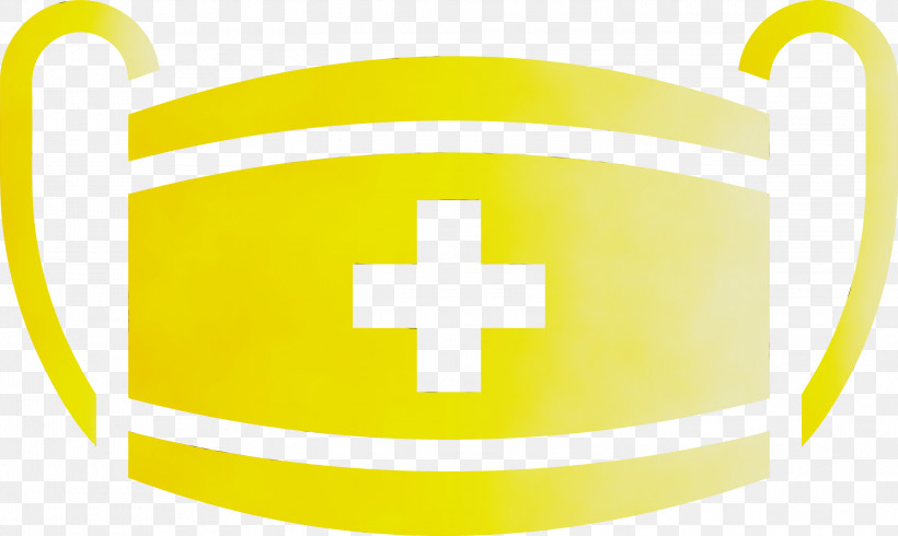 Yellow Line Symbol Cross, PNG, 3000x1795px, Medical Mask, Cross, Line, Paint, Symbol Download Free
