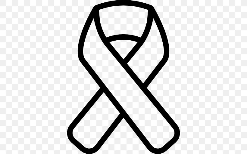 Cancer Surgery Awareness Ribbon, PNG, 512x512px, Cancer, Area, Awareness Ribbon, Black, Black And White Download Free