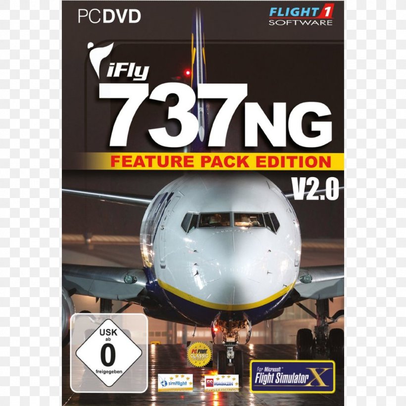 Microsoft Flight Simulator X Boeing 737 Next Generation Microsoft Flight Simulator 2004: A Century Of Flight PC Game, PNG, 1024x1024px, Microsoft Flight Simulator X, Boeing 737 Next Generation, Cdrom, Computer Software, Dvdrom Download Free