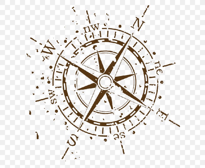 Vector Graphics Royalty-free Compass Illustration Stock Photography, PNG, 672x672px, Royaltyfree, Area, Bicycle Wheel, Clock, Compass Download Free