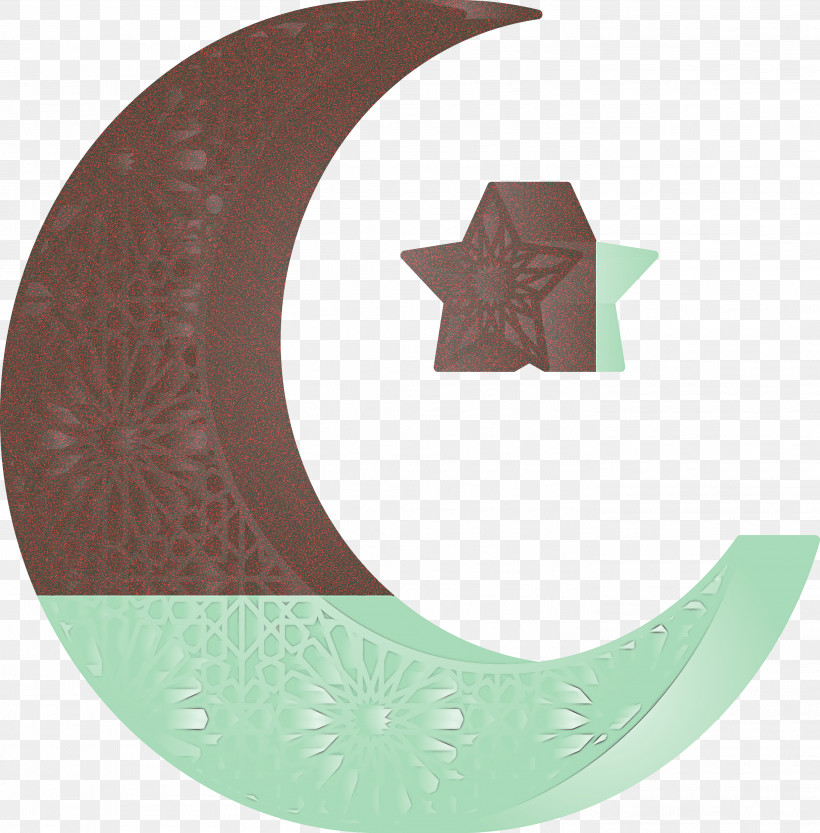 Star And Crescent Ramadan Kareem, PNG, 2818x2865px, Star And Crescent, Beige, Brown, Circle, Green Download Free