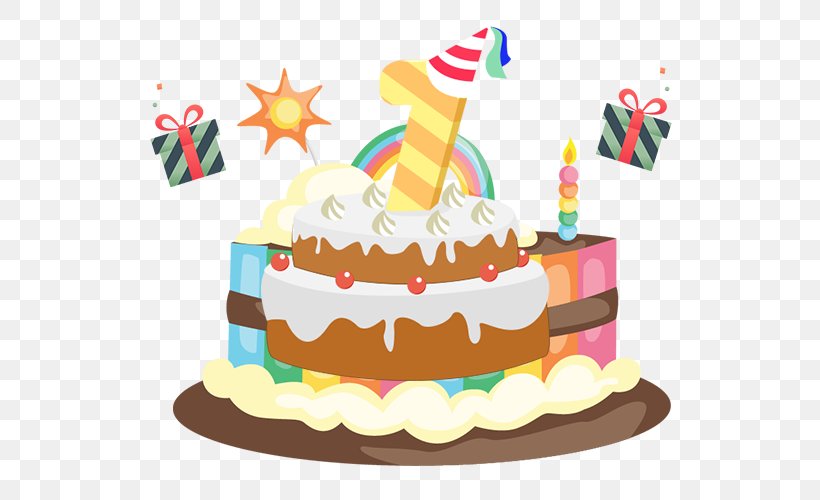 Birthday Cake Cupcake Ice Cream Cake Clip Art, PNG, 585x500px, Birthday Cake, Anniversary, Baked Goods, Balloon, Birthday Download Free