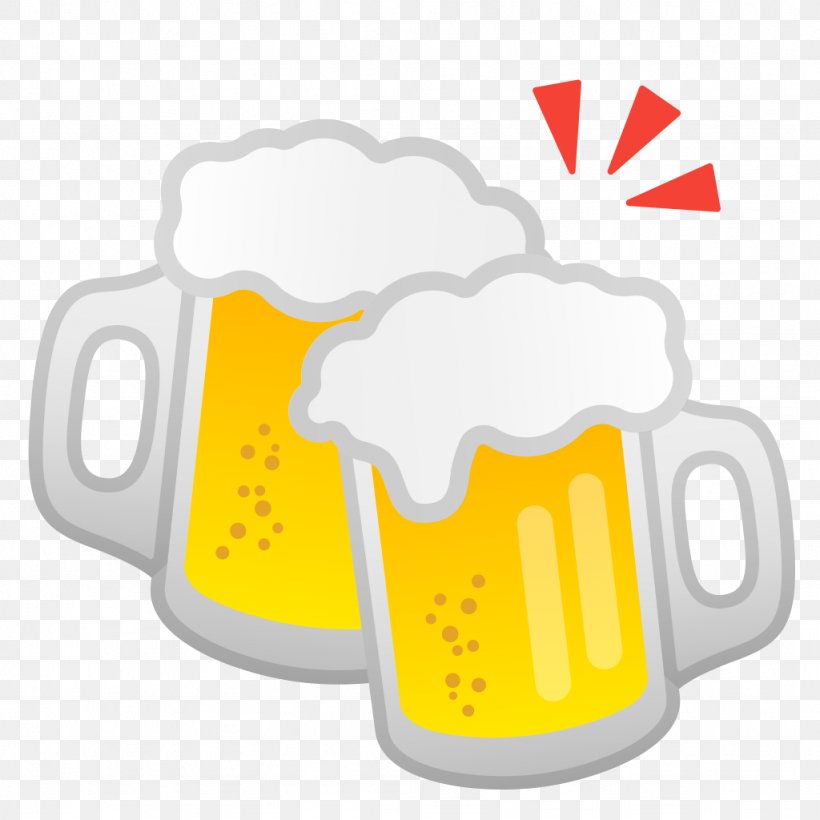 Beer Hamburger Cheeseburger Emoji Google, PNG, 1024x1024px, Beer, Android, Beer Glasses, Beer Stein, Brand Download Free