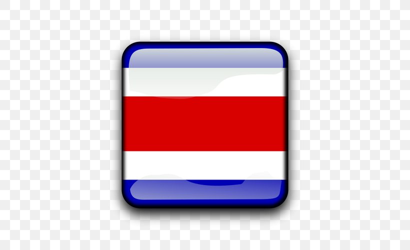 Flag Of Costa Rica Public Domain Clip Art, PNG, 500x500px, Costa Rica, Blue, Button, Copyright, Copyrightfree Download Free
