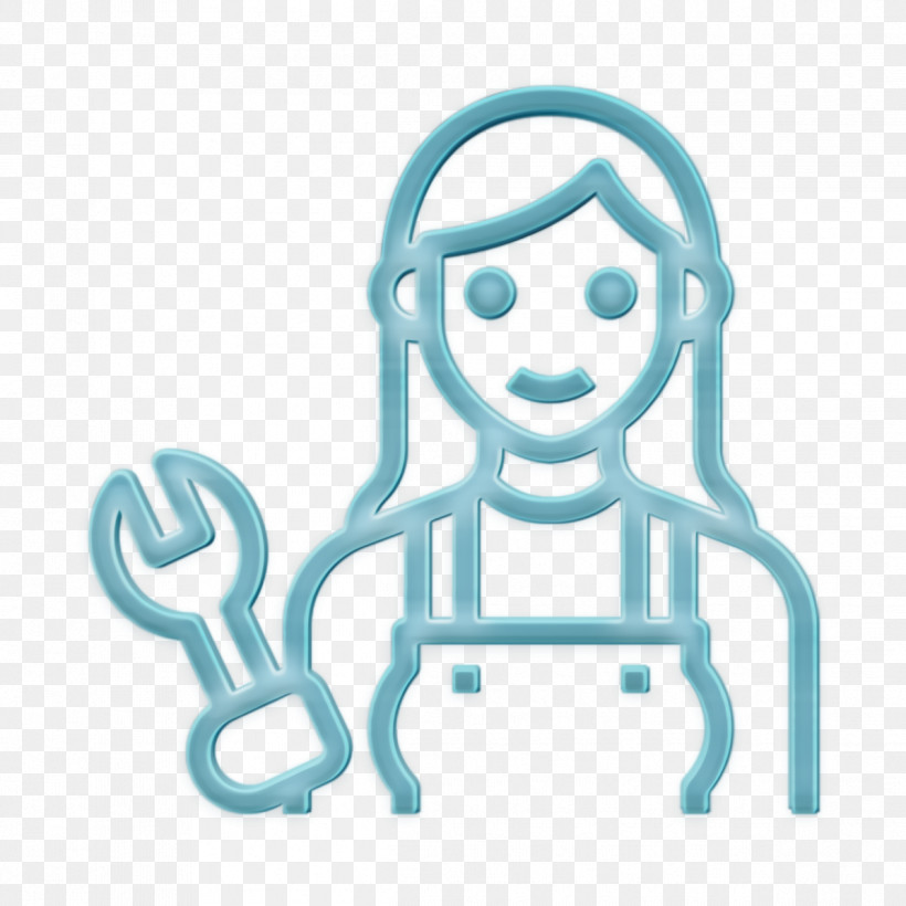 Mechanic Icon Professions And Jobs Icon Occupation Woman Icon, PNG, 1196x1196px, Mechanic Icon, Cartoon, Line Art, Logo, Occupation Woman Icon Download Free
