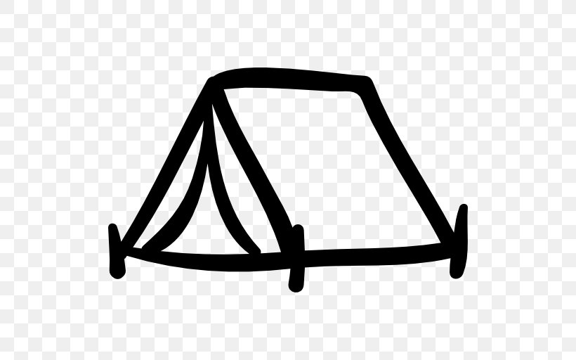 Tent Camping Clip Art, PNG, 512x512px, Tent, Area, Black And White, Camp Beds, Campfire Download Free