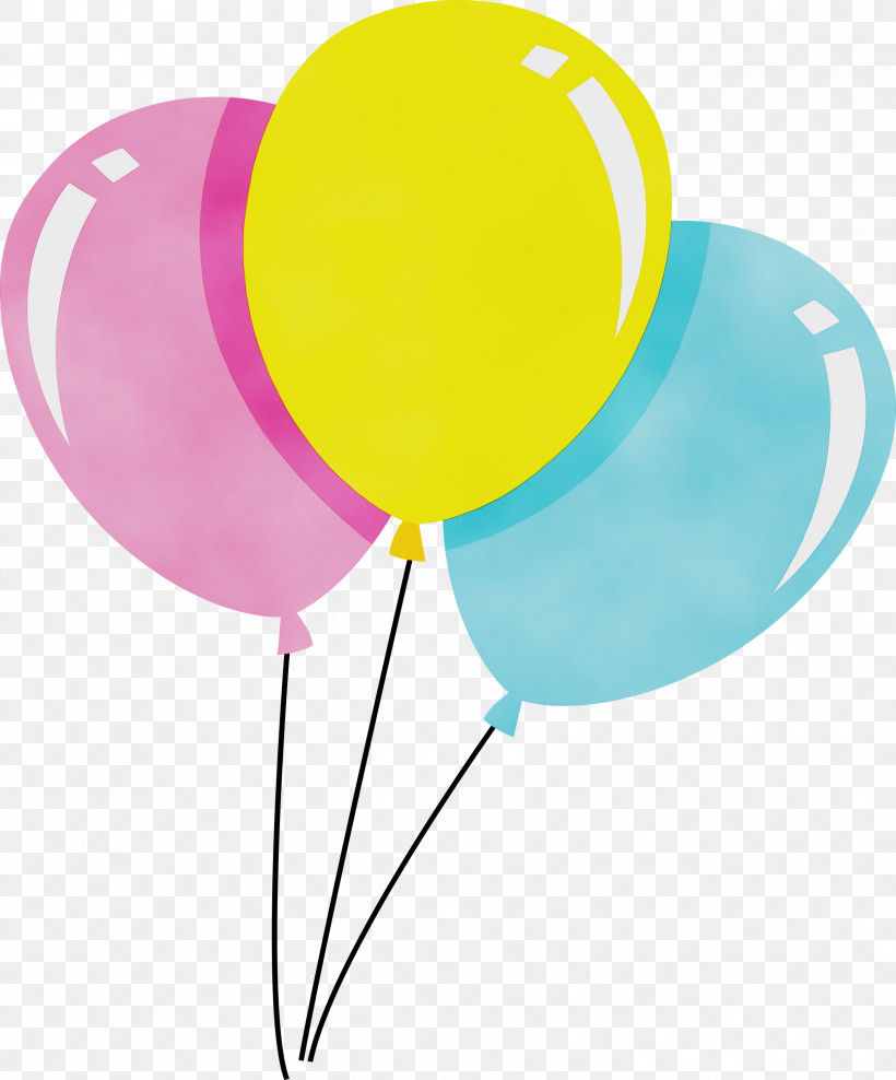 Balloon Yellow, PNG, 2488x3000px, Watercolor, Balloon, Paint, Wet Ink, Yellow Download Free