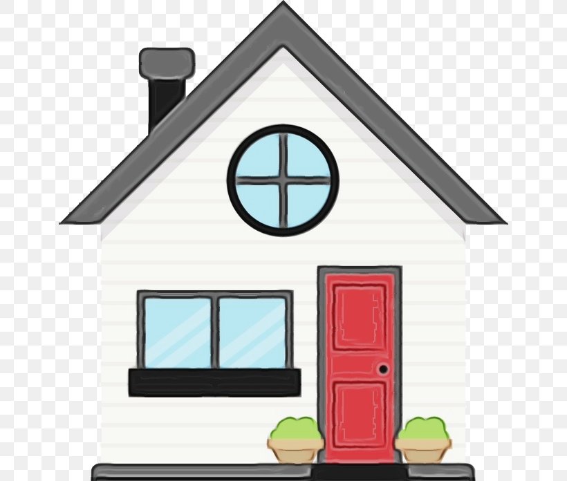 House Property Home Real Estate Clip Art, PNG, 650x696px, Watercolor, Building, Cottage, Home, House Download Free