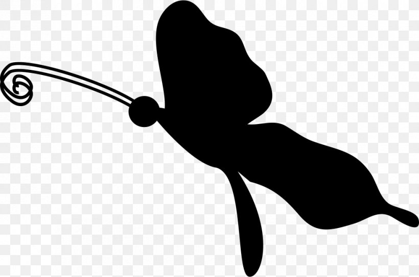 Insect Silhouette Pollinator White Clip Art, PNG, 980x650px, Insect, Black, Black And White, Black M, Invertebrate Download Free