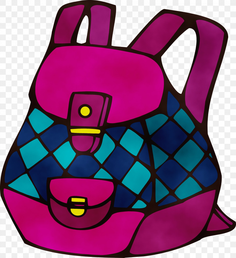 Pink Magenta Bag, PNG, 2742x3000px, Schoolbag, Bag, Magenta, Paint, Pink Download Free