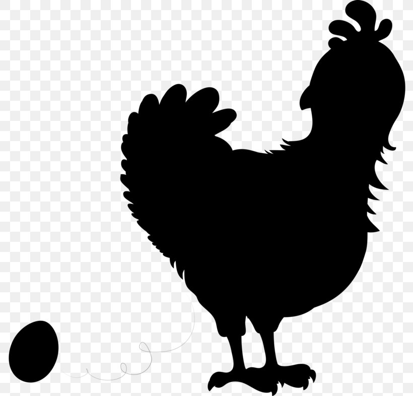 Rooster Clip Art Silhouette Fauna Black, PNG, 800x786px, Rooster, Beak, Bird, Black, Blackandwhite Download Free