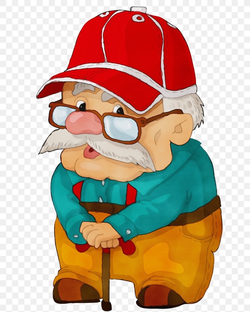 Santa Claus, PNG, 640x1024px, Watercolor, Cartoon, Fictional Character, Garden Gnome, Paint Download Free