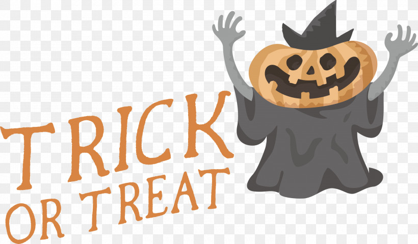 Trick Or Treat Trick-or-treating, PNG, 3000x1756px, Trick Or Treat, Biology, Cartoon, Character, Logo Download Free