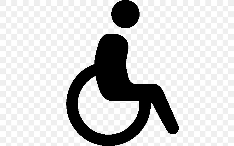 Wheelchair Disability International Symbol Of Access, PNG, 512x512px, Wheelchair, Accessibility, Area, Artwork, Black Download Free