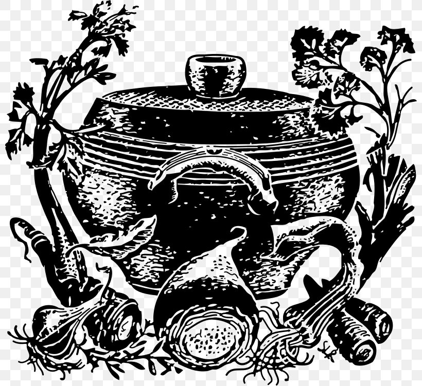 Dutch Ovens Cooking Ranges Clip Art, PNG, 800x751px, Dutch Ovens, Art, Black And White, Cast Iron, Cooking Ranges Download Free