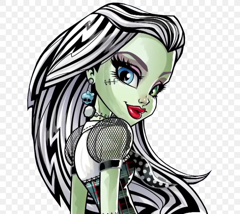 Frankie Stein Monster High New Ghoul In School Monster High Basic Doll Frankie, PNG, 647x732px, Watercolor, Cartoon, Flower, Frame, Heart Download Free