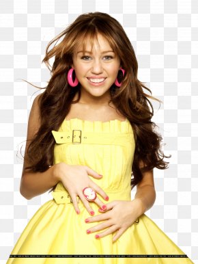 Miley Cyrus Hair Coloring Brown Hair Png 487x650px Watercolor