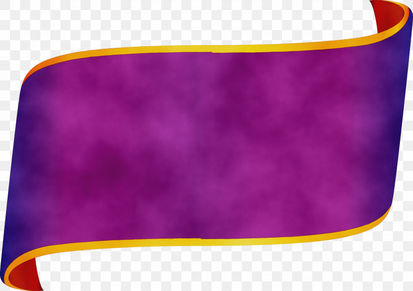 Purple Violet Yellow Magenta Rectangle, PNG, 2903x2051px, Ribbon, Magenta, Paint, Purple, Rectangle Download Free