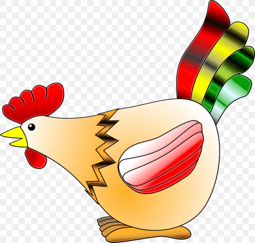 Rooster Chicken Bird Beak, PNG, 1280x1220px, Watercolor, Beak, Bird, Chicken, Paint Download Free