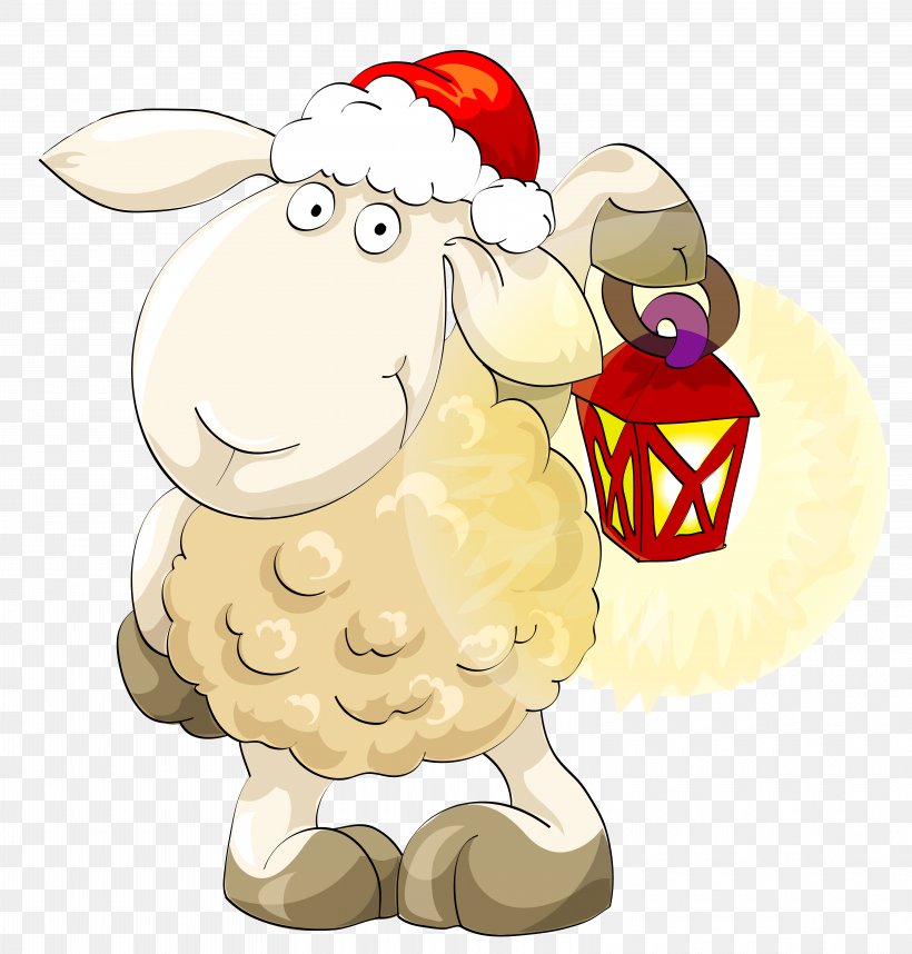 Christmas Sheep Clip Art, PNG, 6260x6557px, Christmas, Art, Cartoon, Christmas Card, Christmas Decoration Download Free
