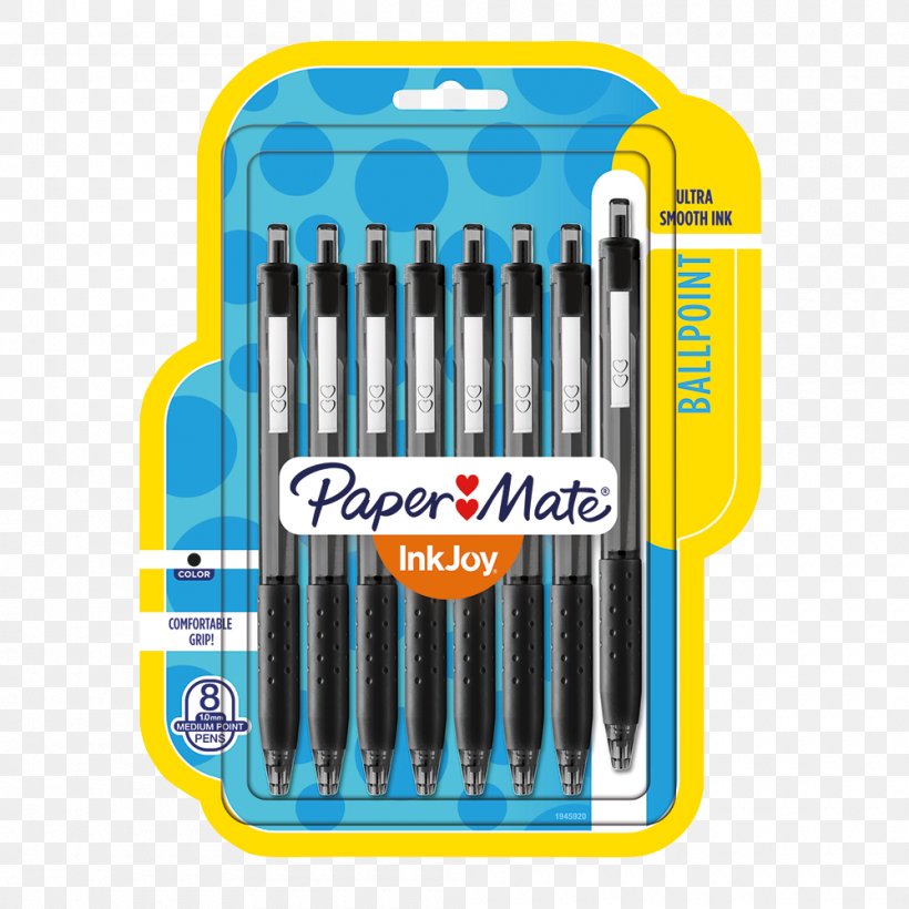 Paper Mate InkJoy 300RT Ballpoint Ballpoint Pen Pens, PNG, 1000x1000px, Paper, Ballpoint Pen, Bic Cristal, Gel Pen, Hardware Download Free