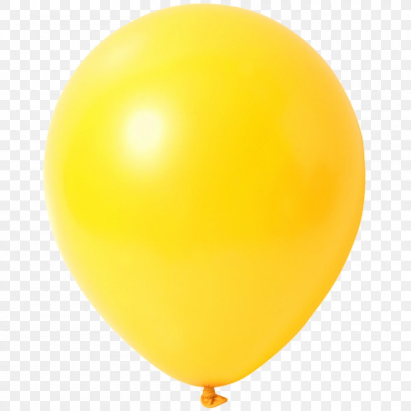 Balloon, PNG, 1000x1000px, Balloon, Orange, Yellow Download Free