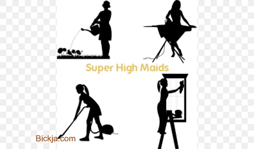 Cleaning Maid Illustration Housekeeping Housewife, PNG, 640x480px, Cleaning, Black And White, Brand, Cleaner, Communication Download Free