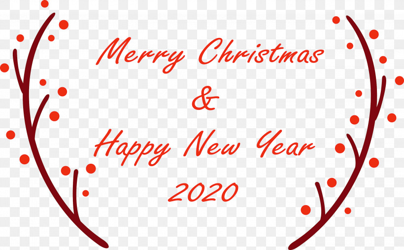 Happy New Year 2020 New Years 2020 2020, PNG, 2999x1857px, 2020, Happy New Year 2020, Happy, Heart, Line Download Free