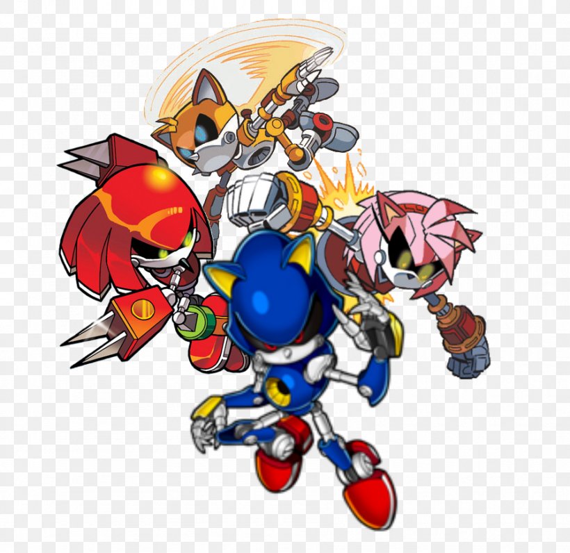 Metal Sonic Doctor Eggman Sonic CD Sonic The Hedgehog 2 Sonic Heroes, PNG, 895x869px, Metal Sonic, Amy Rose, Doctor Eggman, Fictional Character, Knuckles The Echidna Download Free