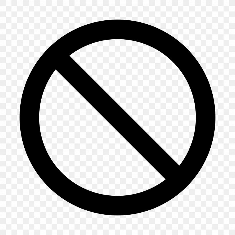 No Symbol Sign, PNG, 1600x1600px, No Symbol, Area, Black And White, Label, Number Download Free