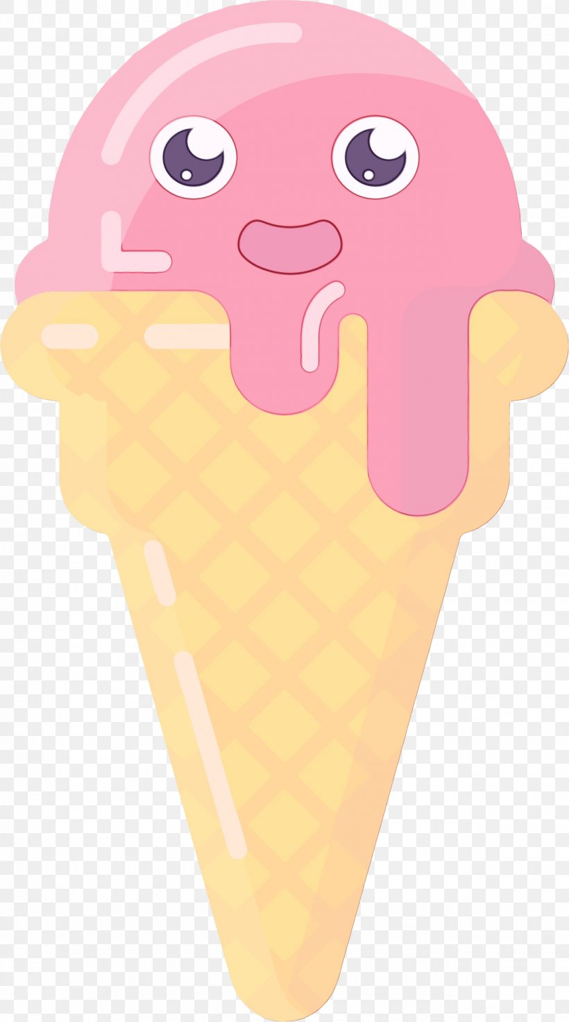 Ice Cream Cones Illustration Cartoon Pink M, PNG, 1290x2316px, Ice Cream Cones, Cartoon, Cone, Dessert, Food Download Free