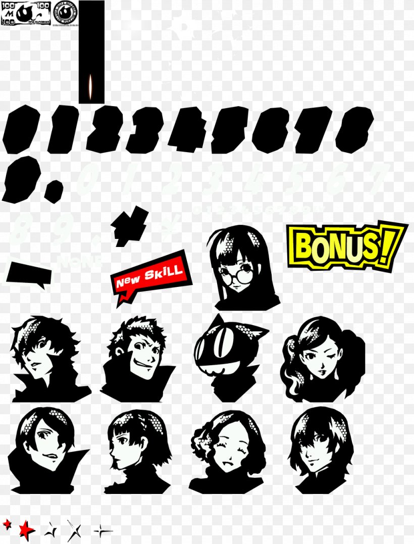 Persona 5 Shin Megami Tensei: Persona 3 PlayStation 2 Makoto Yūki, PNG, 1026x1348px, Persona 5, Aigis, Art, Black And White, Brand Download Free