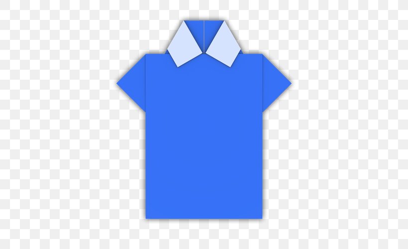 Paper Origami Rectangle T-shirt, PNG, 500x500px, Paper, Blue, Child, Clothing, Electric Blue Download Free