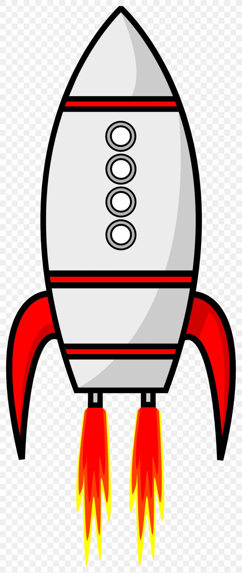 Rocket Spacecraft Clip Art, PNG, 1013x2400px, Rocket, Area, Artwork, Booster, Cartoon Download Free