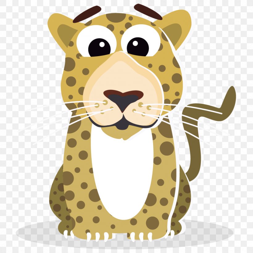 Leopard Cheetah Cartoon, PNG, 1000x1000px, Leopard, Art, Big Cat, Big Cats, Carnivoran Download Free