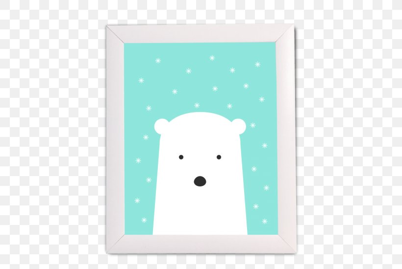 Polar Bear Turquoise Cartoon Snout, PNG, 550x550px, Polar Bear, Bear, Carnivoran, Cartoon, Green Download Free