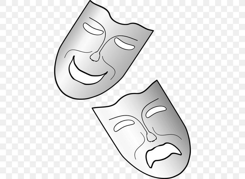 Theatre Sock And Buskin Image Mask Clip Art, PNG, 458x599px, Theatre, Area, Artwork, Black And White, Comedy Download Free