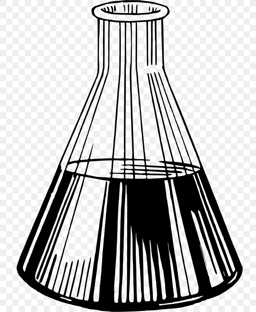 Chemistry Laboratory Flasks Clip Art, PNG, 736x1000px, Chemistry, Black And White, Ceiling Fixture, Chemist, Glass Download Free