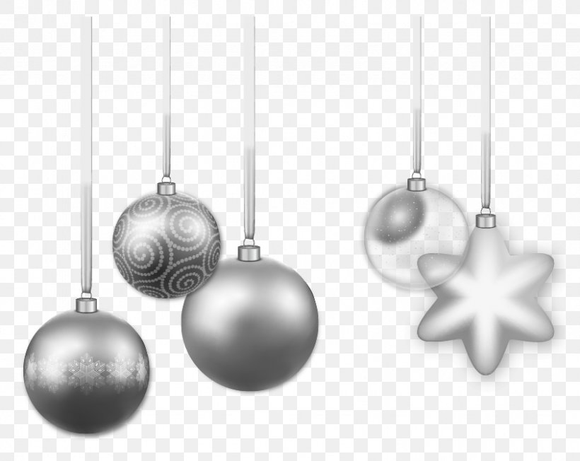 Christmas Ornament Silver, PNG, 844x672px, Christmas Ornament, Black And White, Christmas, Christmas Decoration, Decorative Arts Download Free