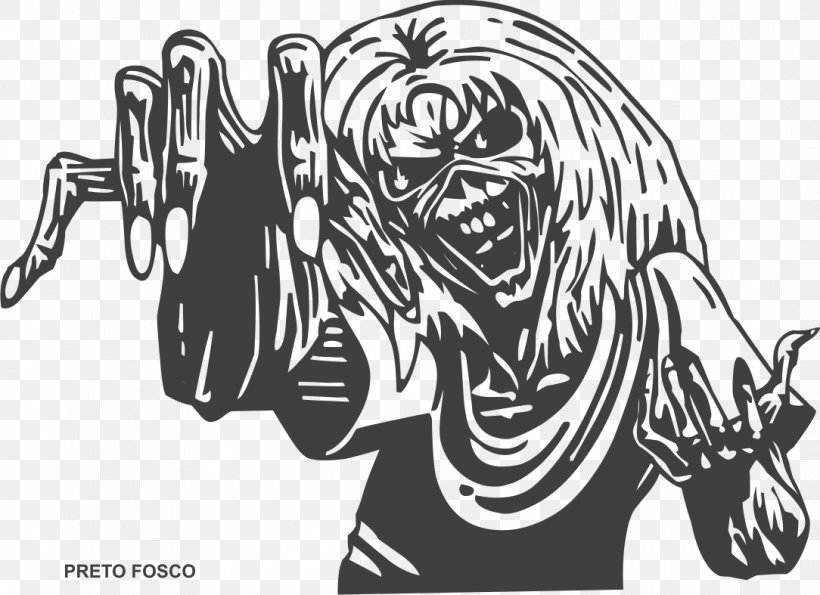 Eddie Iron Maiden A Matter Of Life And Death Heavy Metal, PNG, 1084x787px, Eddie, Art, Automotive Design, Black And White, Cartoon Download Free