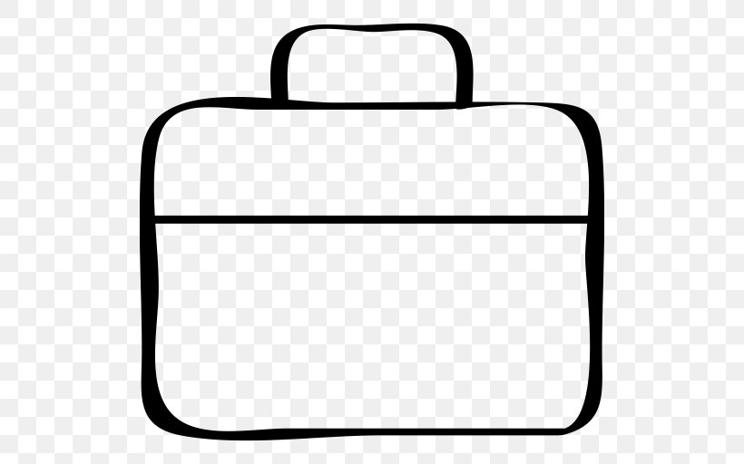 Briefcase Bag White Clip Art, PNG, 512x512px, Briefcase, Area, Bag, Baggage, Black Download Free