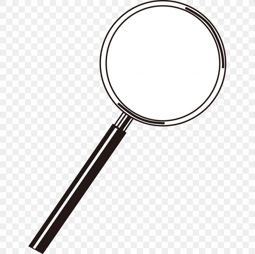 Magnifying Glass Euclidean Vector, PNG, 1181x1181px, Magnifying Glass, Black And White, Element, Hardware, Lens Download Free