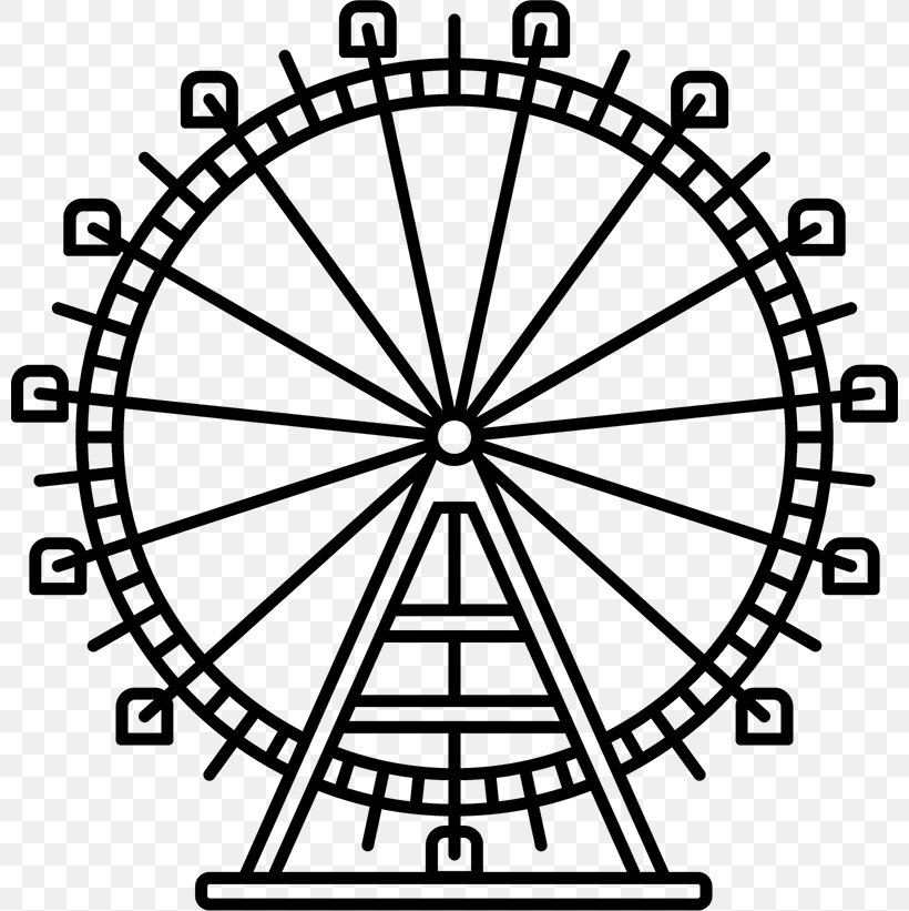 Park Cartoon, PNG, 800x821px, Viennese Giant Ferris Wheel, Amusement Park, Austria, Blackandwhite, Cartoon Download Free
