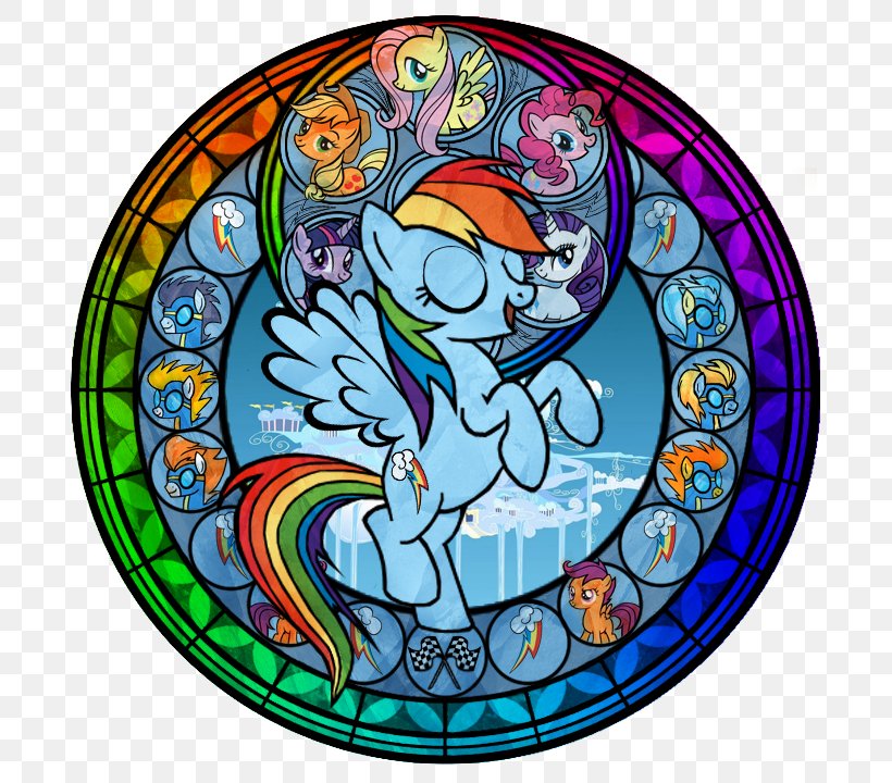 Rainbow Dash Rarity Pony Pinkie Pie Window, PNG, 720x720px, Rainbow Dash, Art, Flower, Glass, Material Download Free