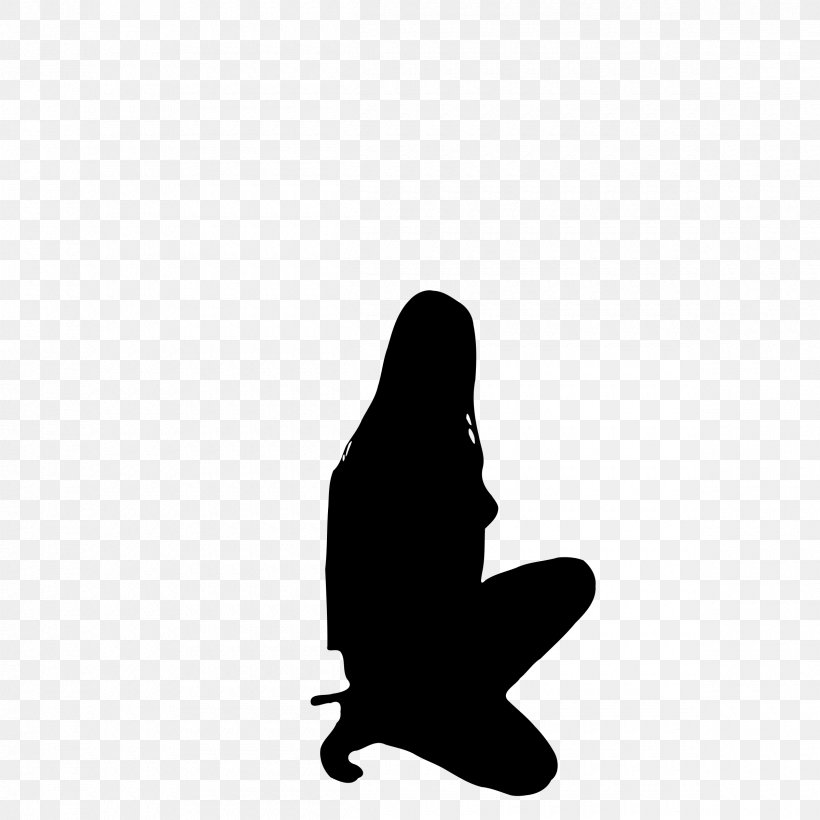 Silhouette Desktop Wallpaper Clip Art, PNG, 2400x2400px, Silhouette, Black, Black And White, Drawing, Female Download Free